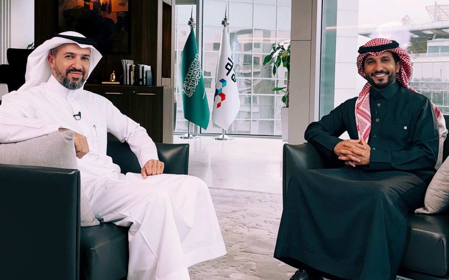 Mohammed Alnhet with Mohammad Alomair, CEO at Elm Company